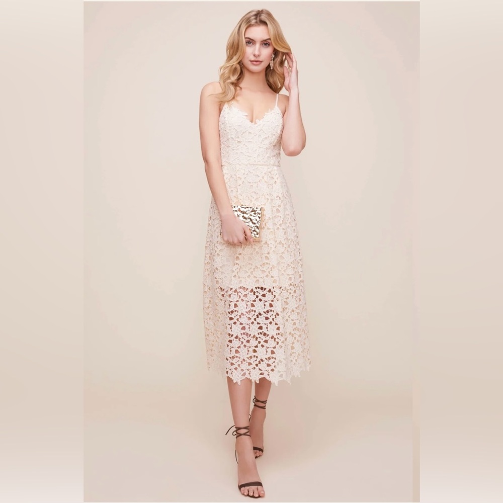 White Eyelet dress by AQUA size S - Picture 11 of 11